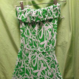 Lilly Pulitzer Flor Strapless Dress XS Light My Fire